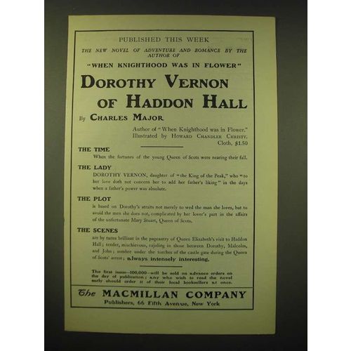 1902 The Macmillan Company Ad - Published this week the new novel of adventure