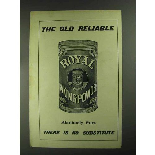 1903 Royal Baking Powder Ad - The Old Reliable