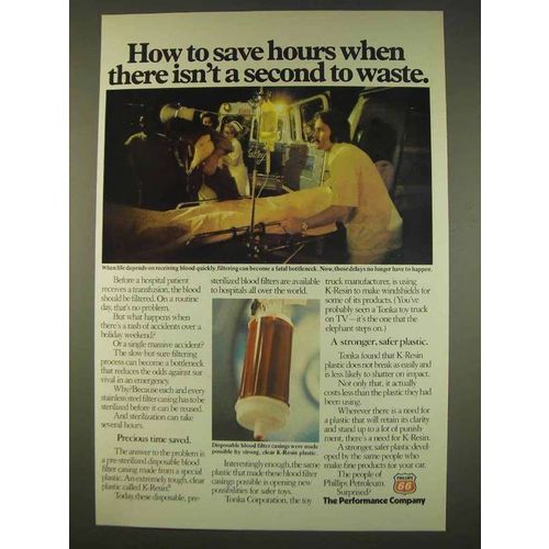 1976 Phillips 77 Oil Ad - Isn't a Second to Waste