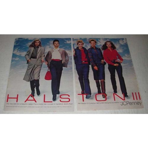 1983 JCPenney Halston III Collection fashion Ad