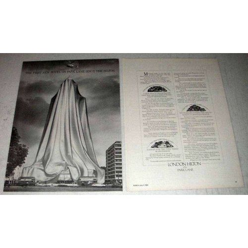 1984 London Hilton Hotel Ad - On Park Lane