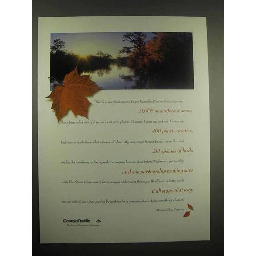1996 Georgia-Pacific Ad - Roanoke River, N.C.