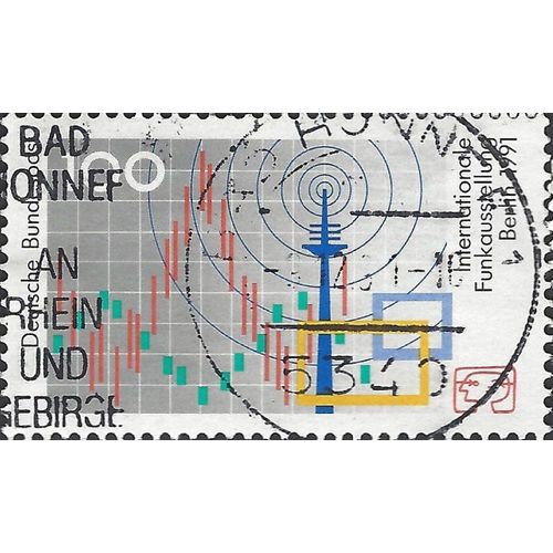GERMANY, International Radio Exhibition, Berlin, grey 1991, 100pf