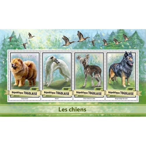 TOGO 2017 SHEET MNH DOGS PERROS CHIENS CANI CAES HUNDEN 1