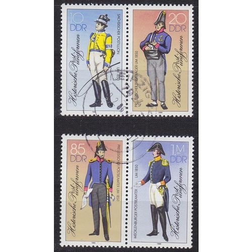 GERMANY DDR [1986] MiNr 2997-00 II ( OO/used ) [01] Post 2x 2er