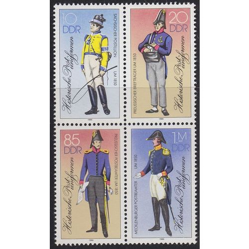 GERMANY DDR [1986] MiNr 2997-00 II 4er ( **/mnh ) Post