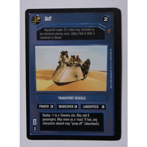 Star Wars CCG: Jabba's Palace Limited # Skiff (A) 1998 dark decipher