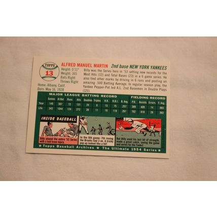 Alfred Billy Martin 1994 Topps 1954 Archives NO. 13