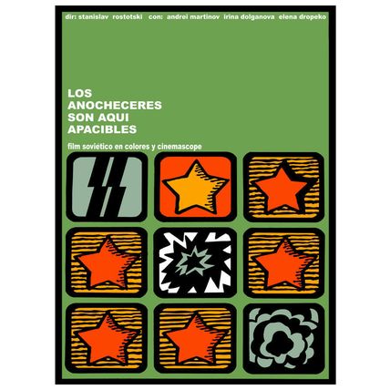 Movie Poster for film LOS ANOCHECERES son apacibles.Home Room wall art decor