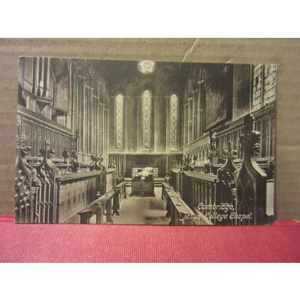 JESUS COLLEGE CHAPEL. Cambridge unused antique postcard by F Frith =