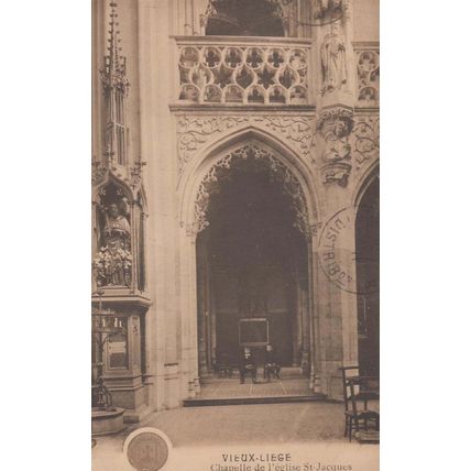 Vieux Liege Chapelle De L'Eglise St Saint Jacques French France Vintage Postcard