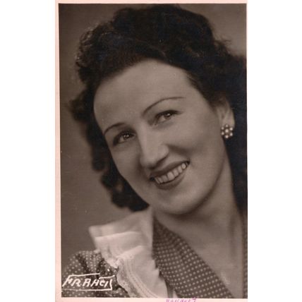 French Vintage 1940s Postcard Size Photo Unidentified Actress 4