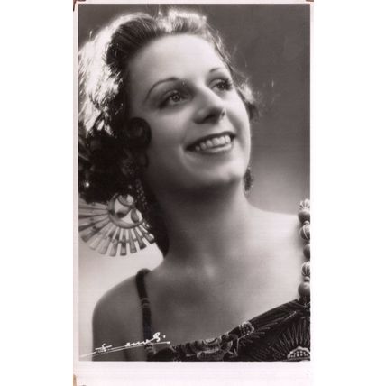 French Vintage 1940s Postcard Size Photo Unidentified Actress 6