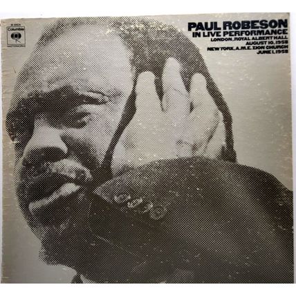 Paul Robeson ‎– In Live Performance 1958 LP Vinyl Record Christian Gospel (P9)