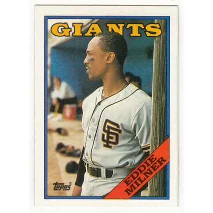 1988 Topps baseball card 677 Eddie Milner