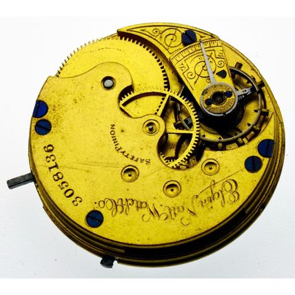 Elgin Grade 95 Size 6s = 34.6 mm 7 Jewels Vintage Watch Movement Parts Repair