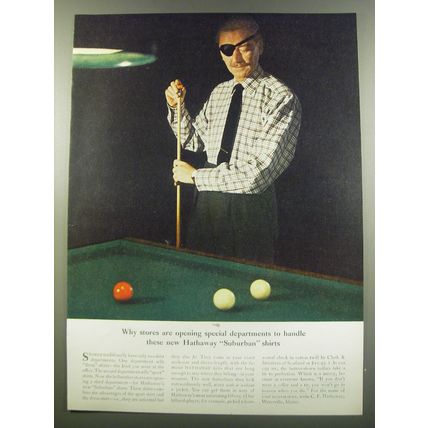 1955 Hathaway Shirts Ad - Why stores are opening special departments