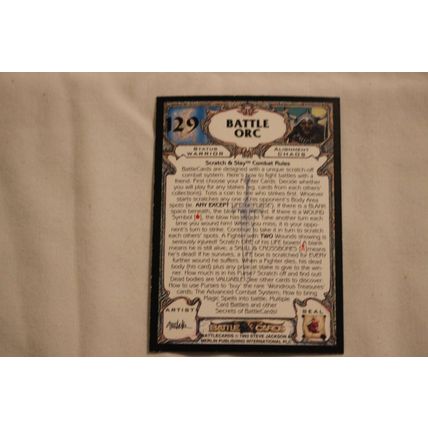 Battle Orc 1993 Merlin Battle Cards NO. 129