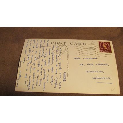 1950s real photo Postcard -Living like Lords @ Margate - Kent