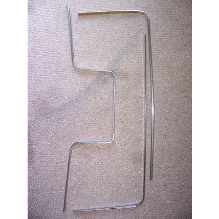1966 CHRYSLER IMPERIAL REAR SEAT SURROUND TRIM OEM 3 PCS