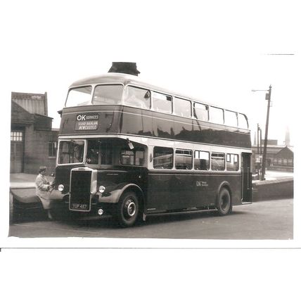 Black & White Photograph of O.K. Motor Services Ltd. - YUP 487