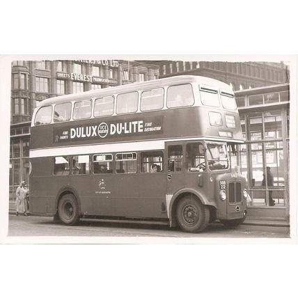 Black & White Photograph of Manchester Corporation Transport - NNB 212