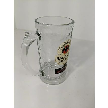 Bacardi Oakheart Smooth Spiced Rum Beer Mug-UNUSED-FAST SHIPPING