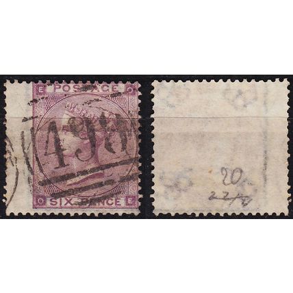 ENGLAND GREAT BRITAIN [1862] MiNr 0020 Platte 4 BR ( O/used ) [01]