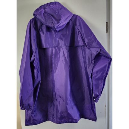 Defenders of Wildlife Purple One Size Unisex 100% Polyester Rain Coat