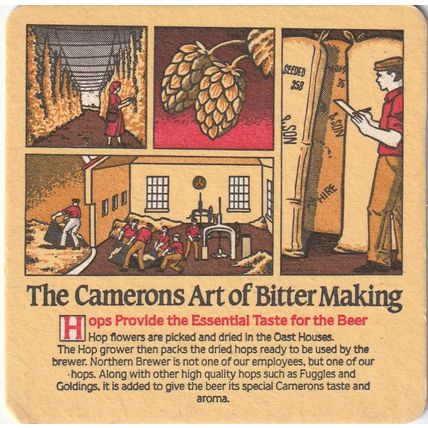 BEER MAT - CAMERONS BREWERY - BEST BITTER - (Cat No 149) - (1984)