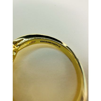 Bomb Party Sz10 Revealed Ring Jewelry RBP Brilliant Triple Lt Blue Yellow Gold P