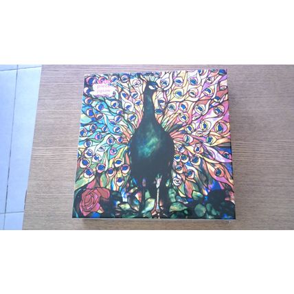 DISPLAYING PEACOCK by Louis Comfort Tiffany Jigsaw (1000 Piece) Flame Tree