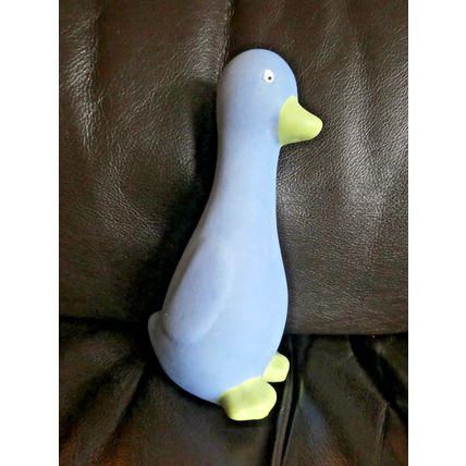 Cute Pottery Penguin figuirine. Approx. 6" (15cm) tall.