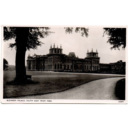 REAL PHOTOGRAPHIC POSTCARD OF BLENHEIM PALACE WOODSTOCK OXFORDSHIRE (4221)