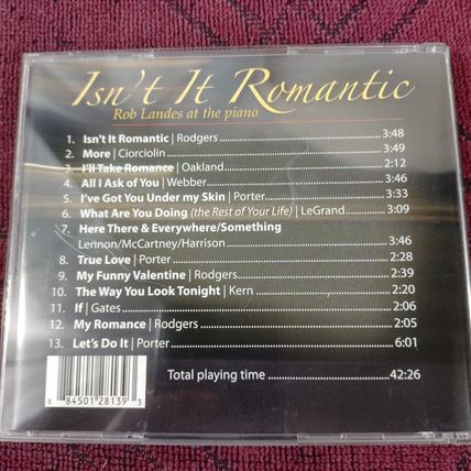 Rob Landes - My Romance - Piano - CD - Used