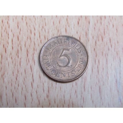 Mauritius 2004 5 Cents Coin