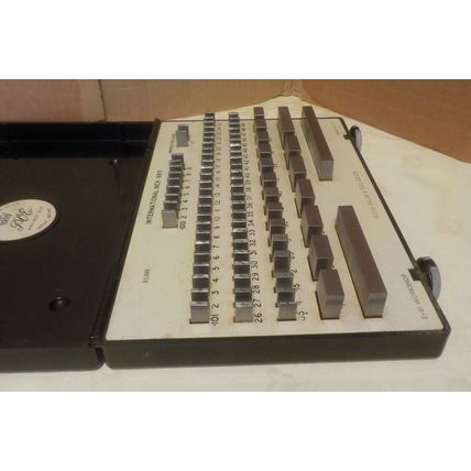 PVE Pitter Gauge & Tool E81 Slip Gauge Block Set Workshop Imperial In Box