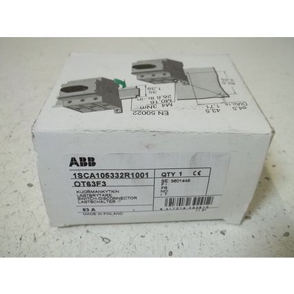 1- ABB OT63F3 DISCONNECTOR SWITCH, 3, 750, 63A