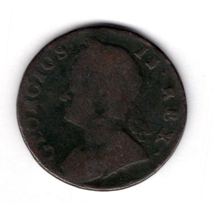 Great Britain. George II. Halfpenny 1745. dy16695