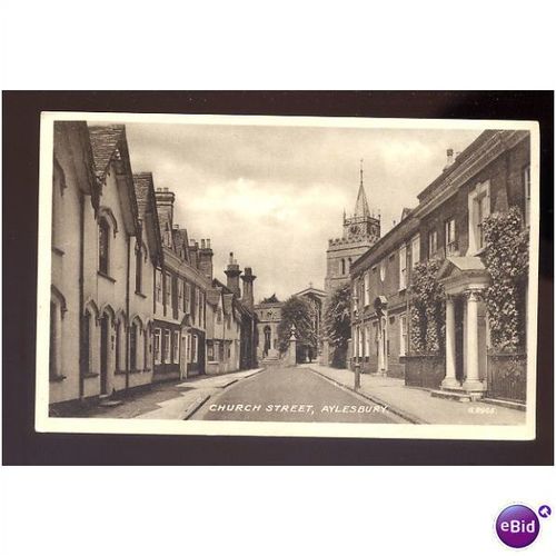 Buckinghamshire AYLESBURY Church Street Postcard by Valentine (G.8905)