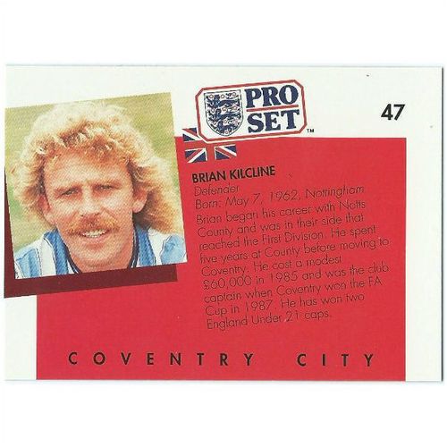 1990/1991 Pro Set Footbal - #47 - Brian Kilcline