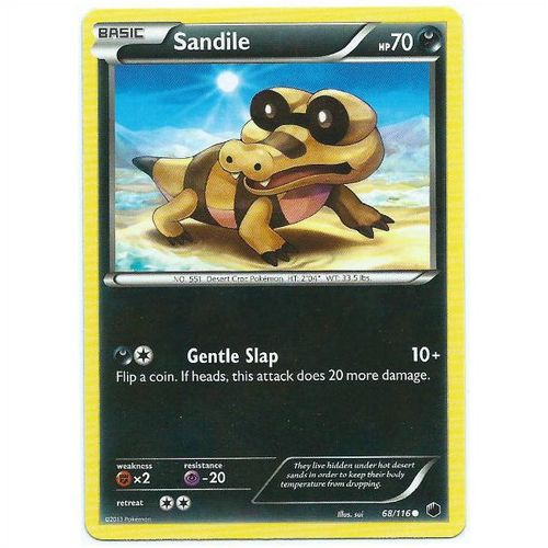 Pokemon Black & White Plasma Freeze - #68/116 - Sandile
