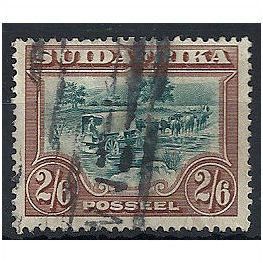 South Africa 1927 SG37 2/6d Green & Brown SUID AFRIKA Good Used . ..