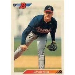 1992 Bowman David Nied RC #504