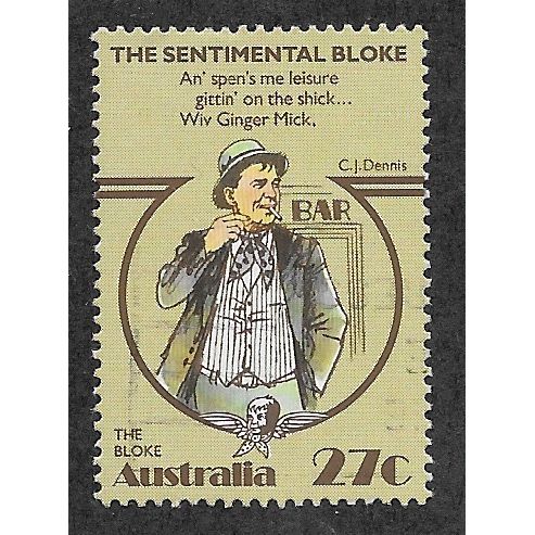AUS 1983 27c 'THE SENTIMENTAL BLOKE' FINE USED (EBID52-149)