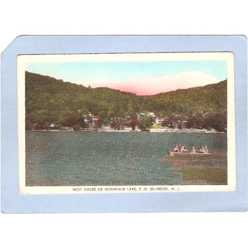New Jersey Belvidere West Shore Of Mountain Lake~2843