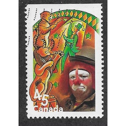 CAN 1998 45c 'CIRCUS - LION TAMER' (BOOKLET) FINE USED (EBID71-546)