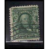 Used 300 1c Benjamin Franklin Average K0734