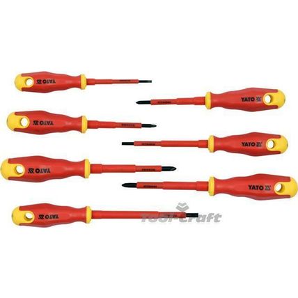 Yato professional insulated 1000V screwdriver set of 7