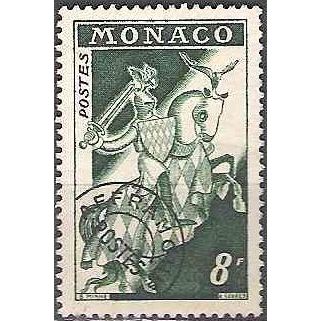 Monaco 1954 Michel 487 O Cote (2008) 1.10 € Chevalier